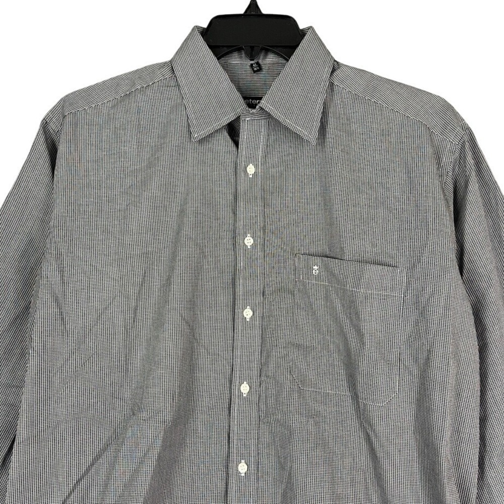 Eterna Shirt Mens 42 Dress Button Front Classic Non Iron Business Formal Office